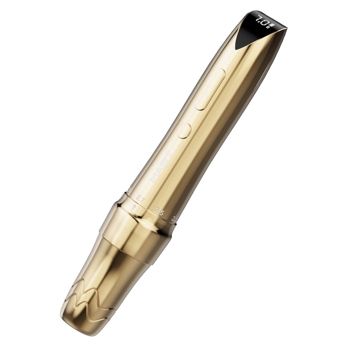 Mast P60 - Wireless Tattoo Pen Machine With 2.2-3.2MM Adjustable Stroke (Gold)