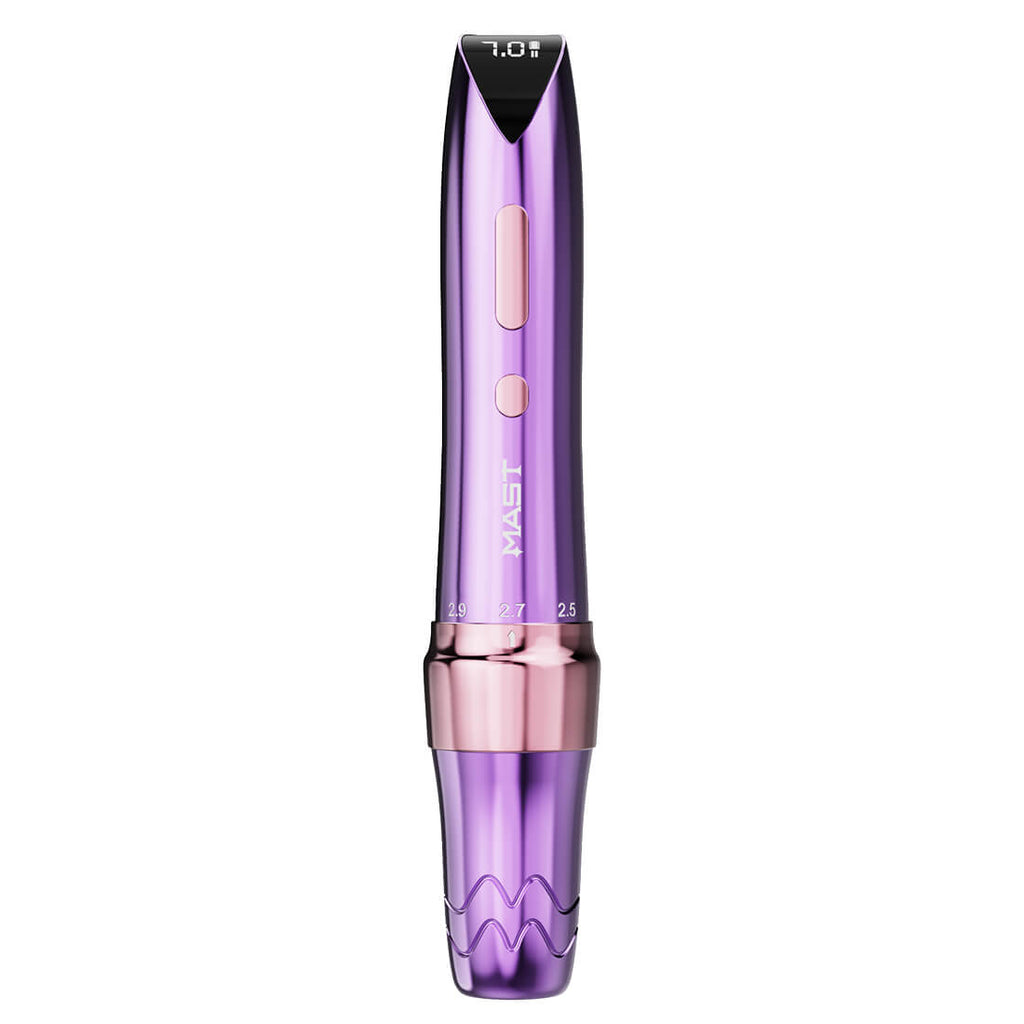Mast P60 - Wireless Tattoo Pen Machine With 2.2-3.2MM Adjustable Stroke (Purple)