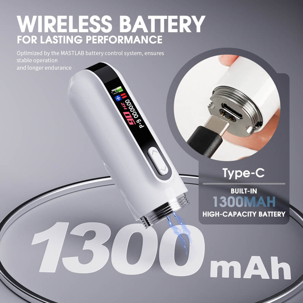 Mast Y22 Pro - Wireless Tattoo Machine With 3.0MM Stroke + Bluetooth (White)