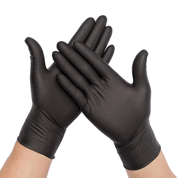Black Disposable Nitrile Gloves (100pc)