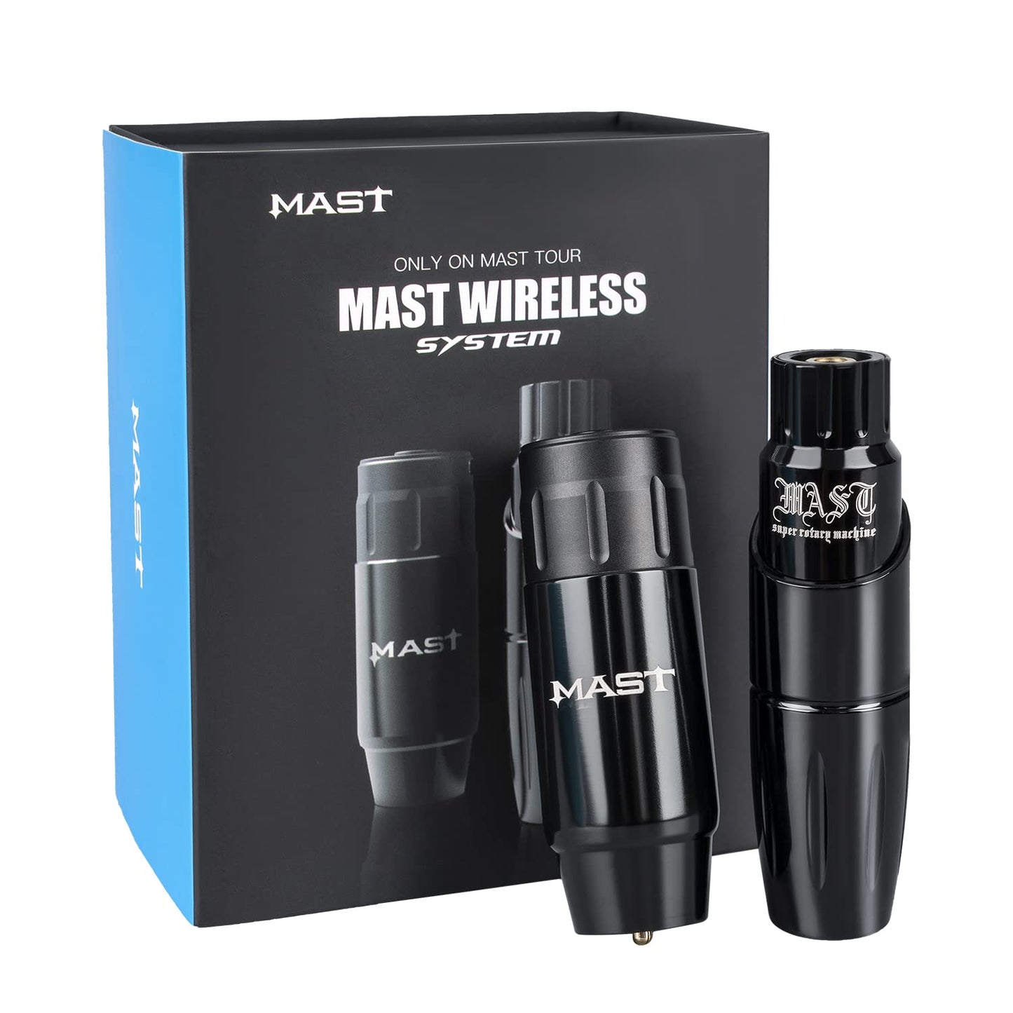 Mast Tour Wireless Tattoo Machine With Battery Kit (Black)